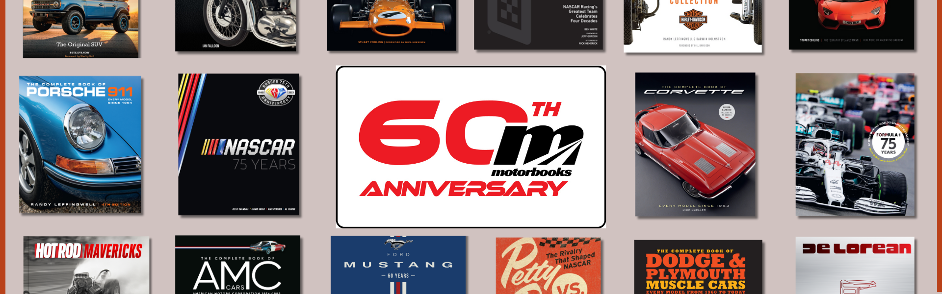 Banner for Motorbooks 60th Anniversary