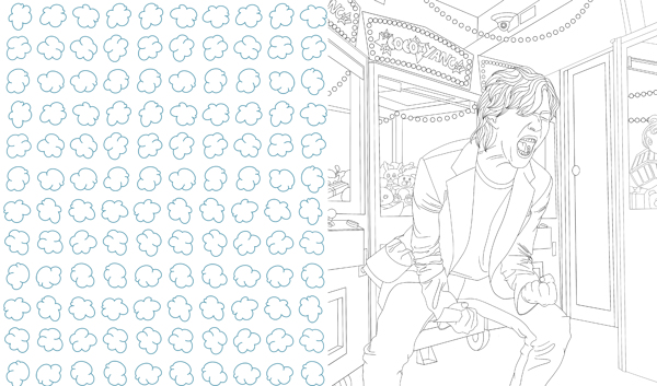 Squid game coloring pages step by step
