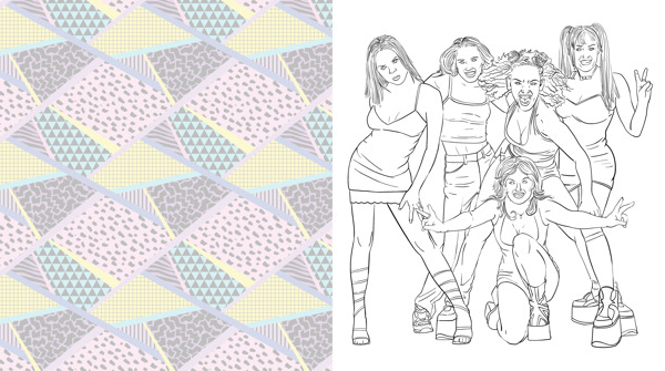 The Best of the '90s Coloring Book