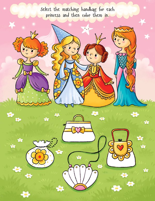 Princesses, Mermaids & Unicorns Activity Book