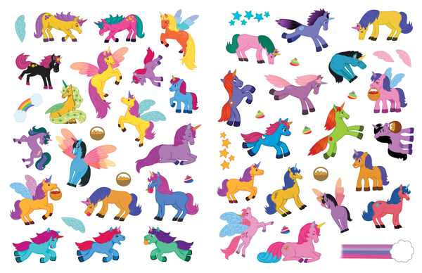 Jumbo Stickers for Little Hands: Unicorns