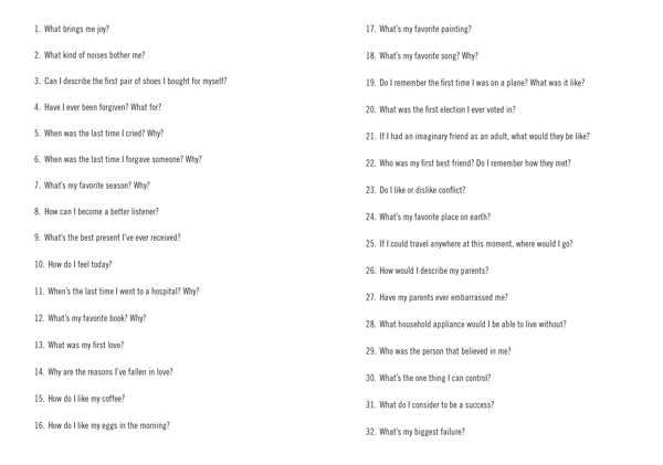 3,001 Questions About Me  - Second Edition