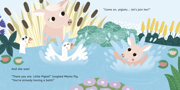 Bathtime, Little Piglet